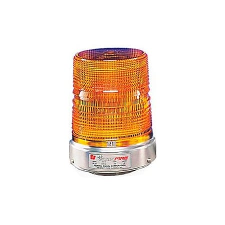 FEDERAL SIGNAL Strobe, 120VAC, Pipe Mount, Amber 131ST-120A